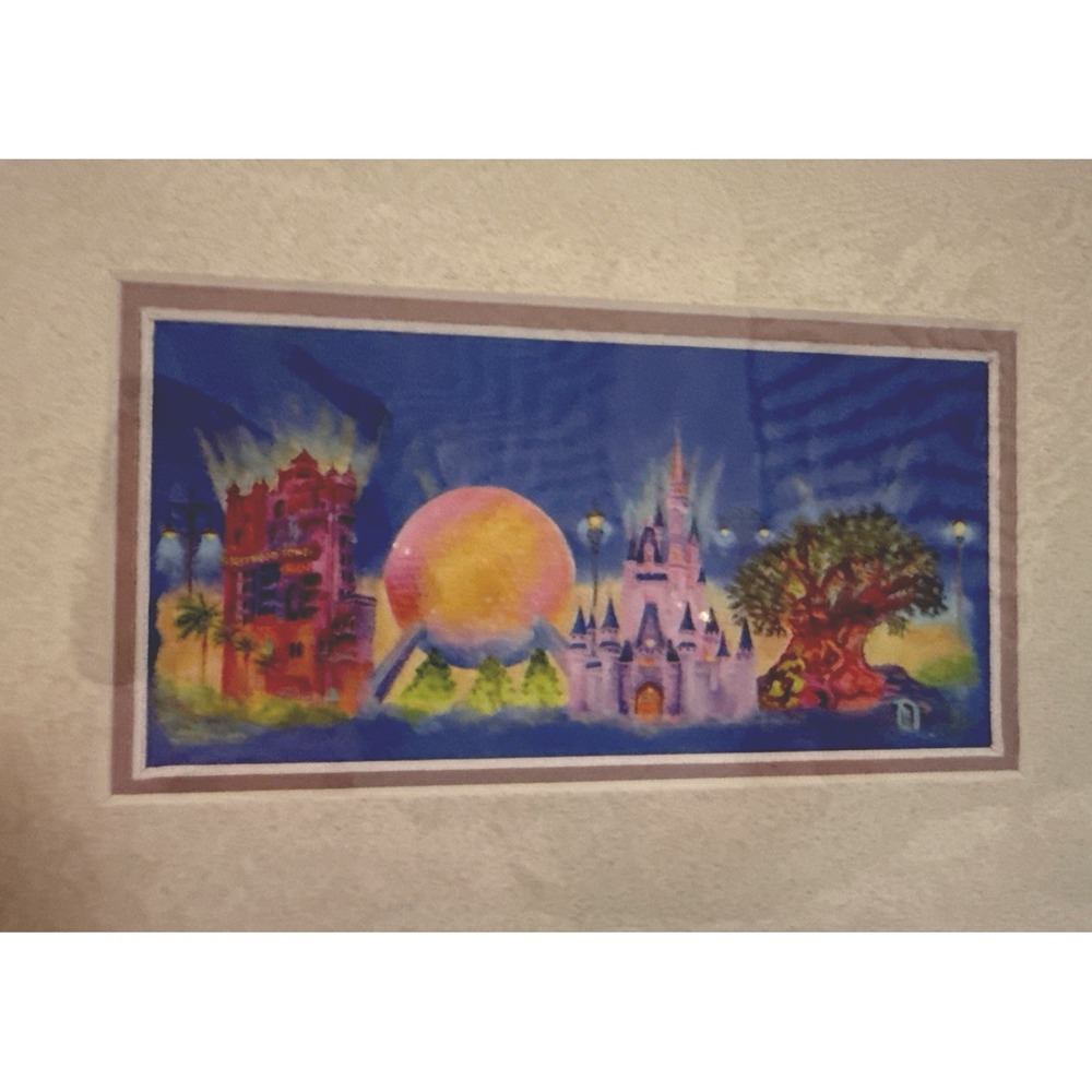 2025 Disney Parks Rosemary Begley Renown Park Icons‎ WDW Epcot Print 6x8"